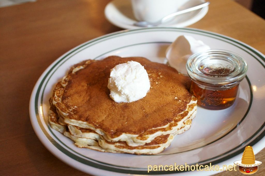 食べた物：Buttermilk Pancakes（バターミルクパンケーキ）　￥850円