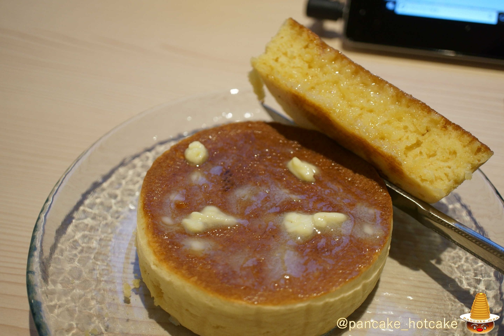 しっとりとした上品な味 ホットケーキ　カフェひとやすみ（阪急伊丹）ペドラブランカのレシピ