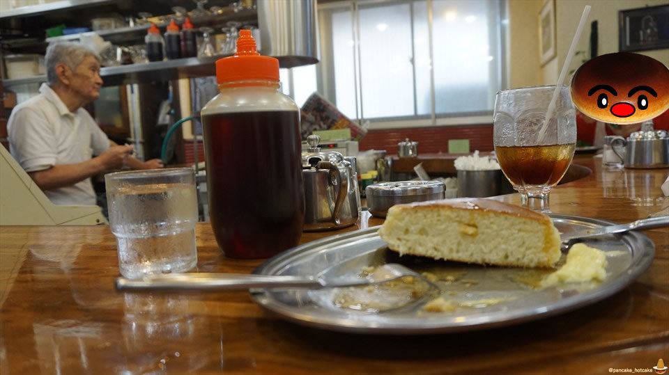 昭和な喫茶店で大きい分厚い独特なホットケーキやで♪コーヒーショップ ダイヤ（大阪/福島）パンケーキマン