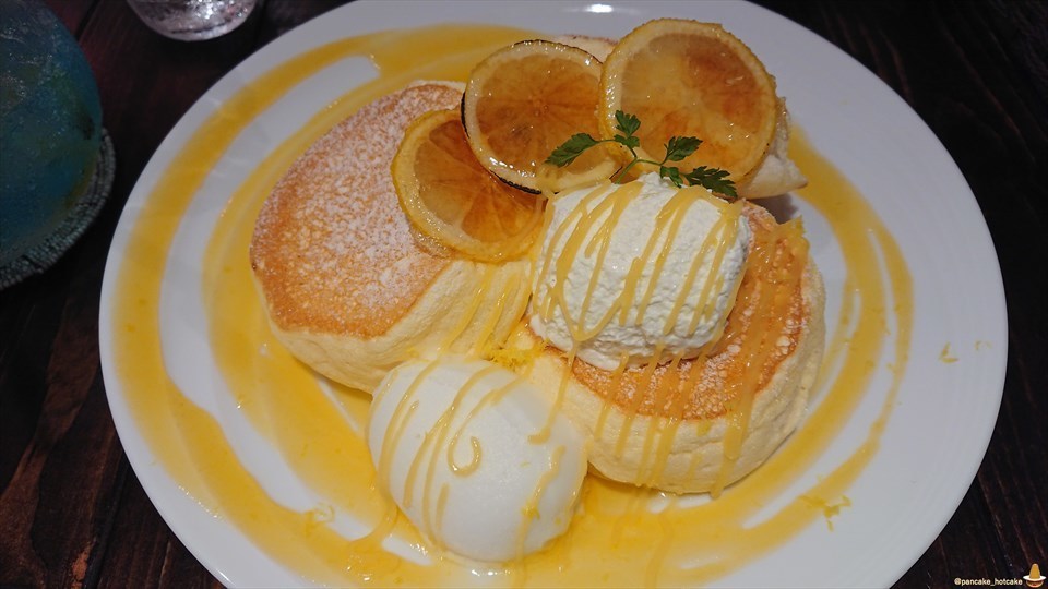 爽やかさっぱりなレモン×4＋スフレパンケーキは美しいサニーレモン パンケーキ（夏季限定）カフェ ニカ パンケーキマン