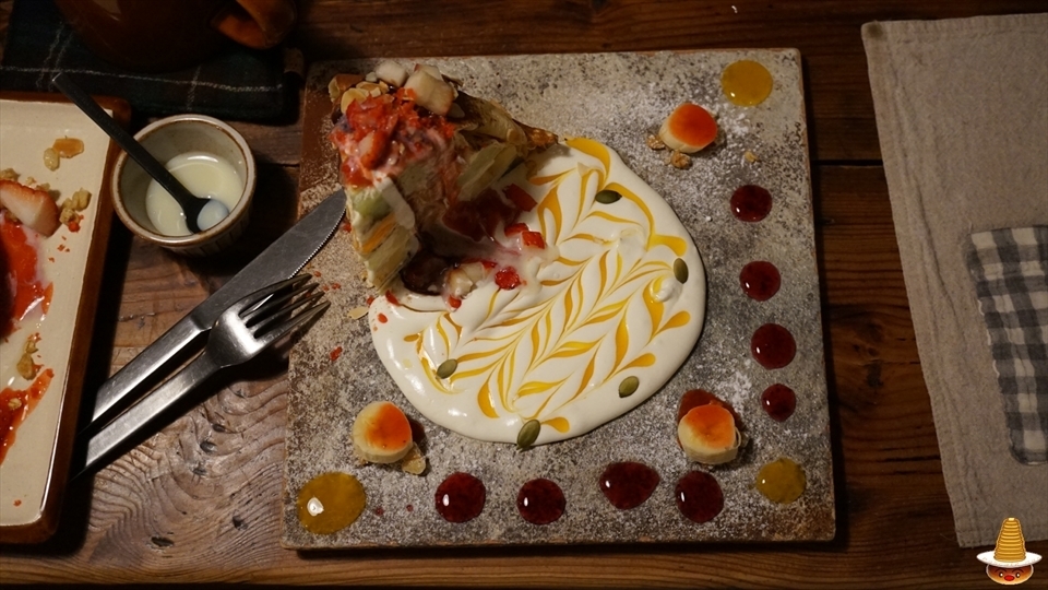 苺のパンケーキとシフォンケーキとミルクレープ、ランチ（岐阜/多治見）パンケーキマン
