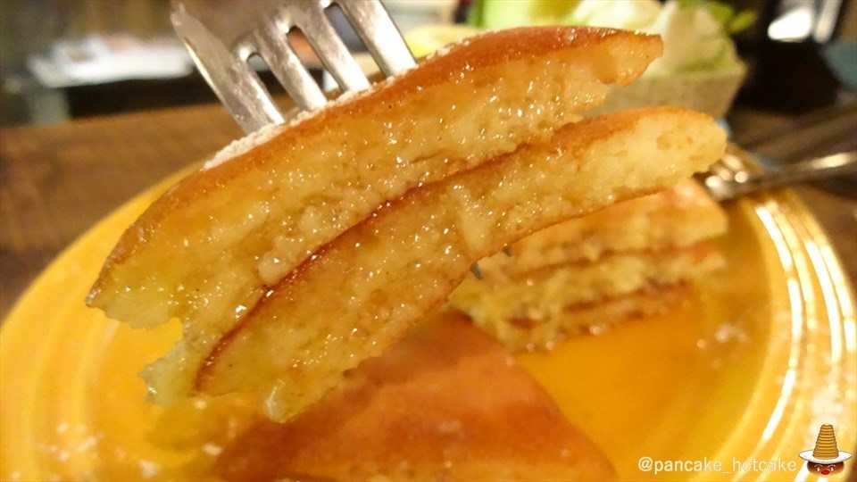 激ウマ♪贅沢なメロンのパンケーキ 自家製レモンシャーベット&マスカルポーネ&ハニーメープル！juen（ジュエン）（大阪/天神橋六丁目）パンケーキマン