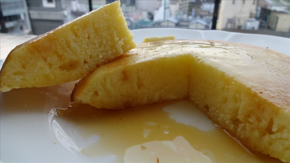 9階からの素敵な展望とプレーンパンケーキ Sunny（サニー）（京都/三条）