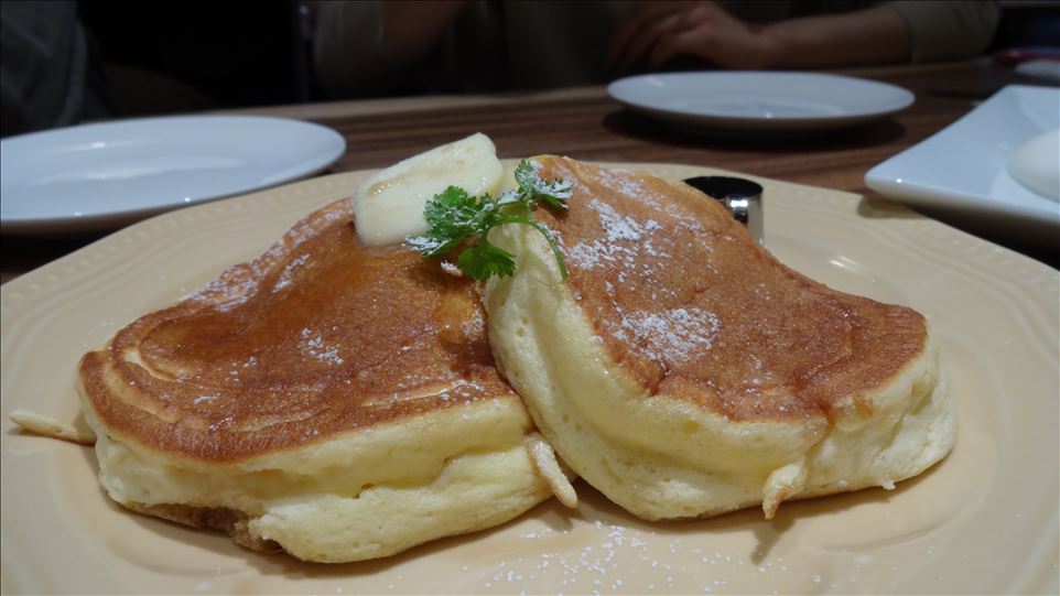 リコッタチーズのナチュラルパンケーキ　GREENnorthCAFE（グリーンノースカフェ）（大阪/箕面）
